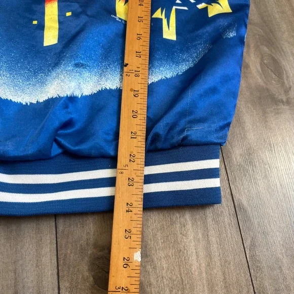 Chalk Line LA Dodgers Vintage Satin Varsity Jacket Blue White Mens Small - Picture 5 of 5